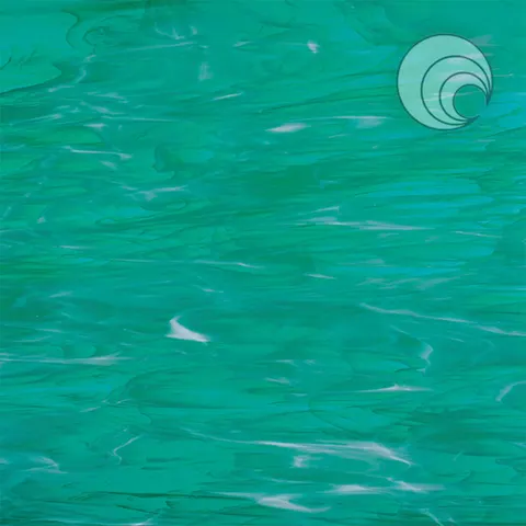OGT 823-92S-F Teal Green/White, Wispy